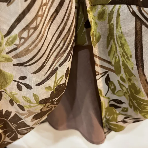 Ashley Stewart Y2K Floral Tropical Leaf Strappy Dress Boho Size 16 Plus - Image 7