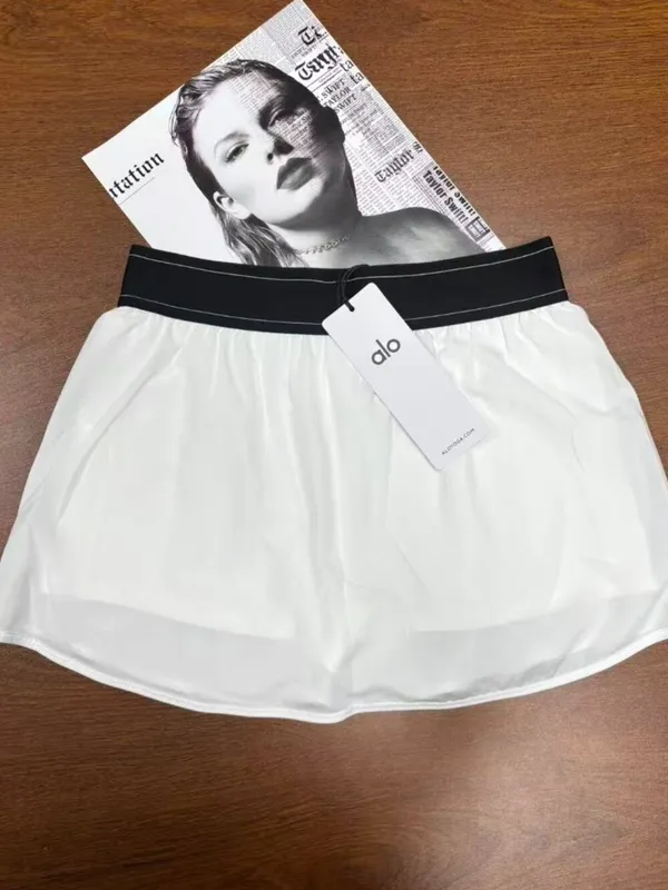 Alo sports tennis skirt white versatile and classic design - Image 4