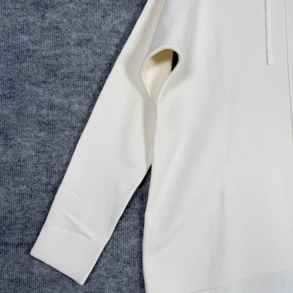 Banana Republic Size-L‎ Womens Pullover Sweater Hoodie Off White - Image 11