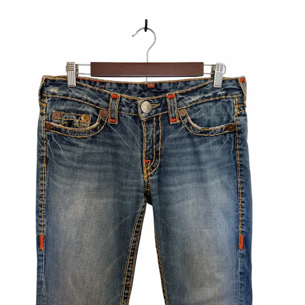 Y2K True Religion Johnny Super T World Tour Low Rise Jeans USA 30 - Image 4