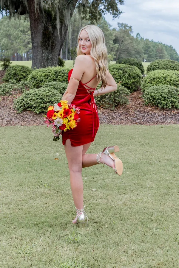 Red Hoco Dress - Image 2