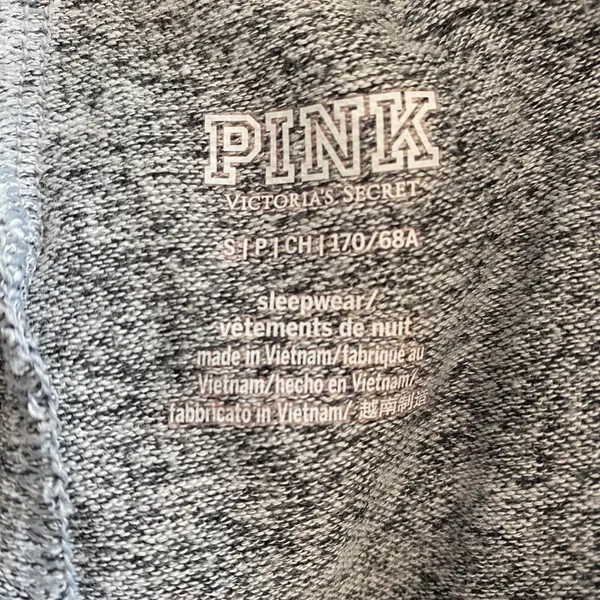 Pink by Victoria's Secret Grey Knit Joggers Small - Image 6