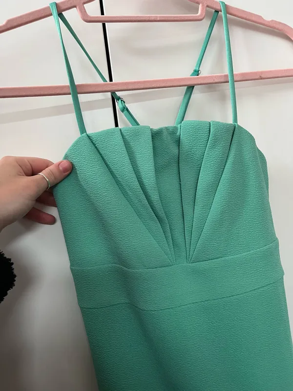 Olia Lulus Cocktail Dress Green Size M - Image 2