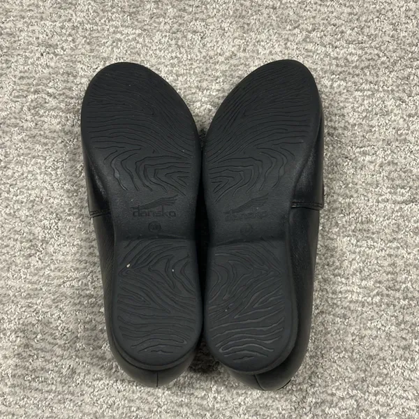 Dansko Larisa Shoes Womens 37 US 7.5 Slip On Flats Loafers Comfort Leather Black - Image 7