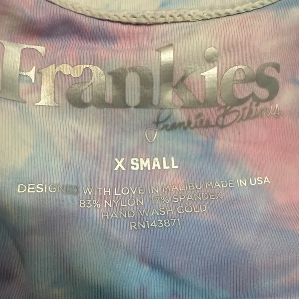 Frankie's Bikinis XS Funfetti twenty five swim bikini top SW 3681 - Image 3