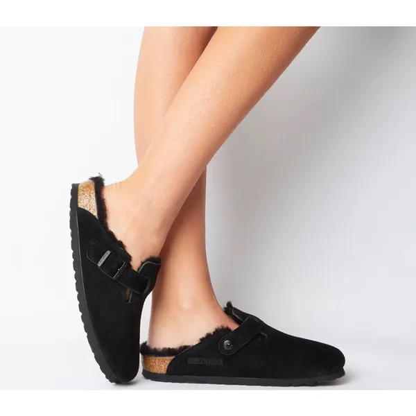 Birkenstock Shearling Boston Clogs Size 40 - Image 2