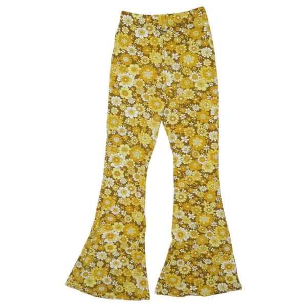 Ghanda Rosa Flares Brown Sadie Floral Bell Bottom Pants - Image 5
