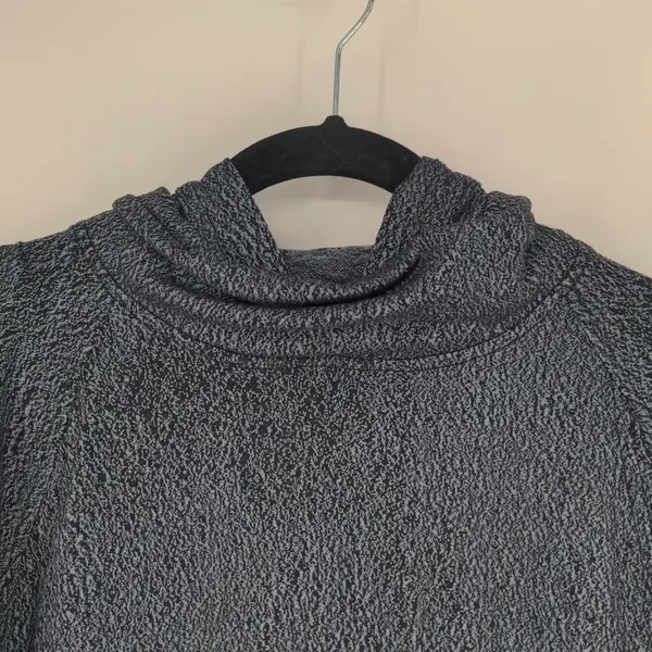 Lululemon Pick Up The Pace Long Sleeve‎ SIze 8 Luon Spray Jacquard Blue Black - Image 4