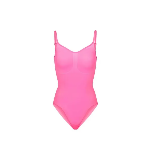 SKIMS SCULPTING BODYSUIT W SNAPS Neon Orchid S/M New without box - Image 2