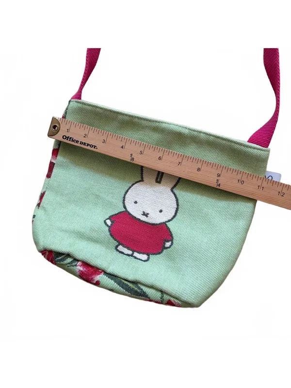 Miffy Shopper Tote Bag Dutchtapestries Mercis BV Jacquard-Woven Art Green 11"x8" - Image 6