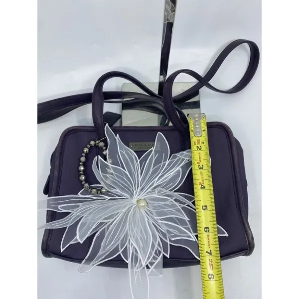 Coach Handbag Purple Customized with Applique - Image 7