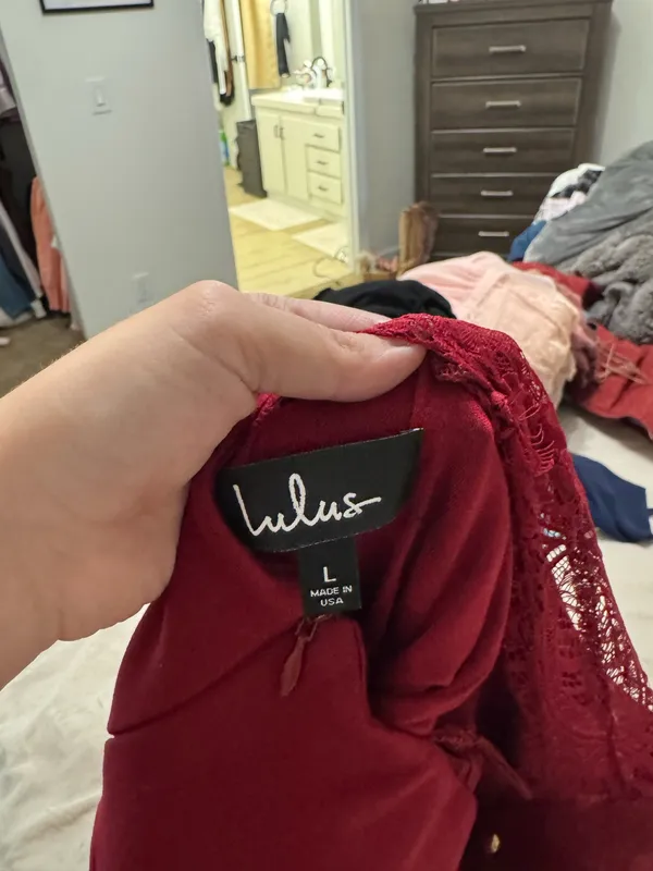 Burgundy dress from lulus  - Image 3