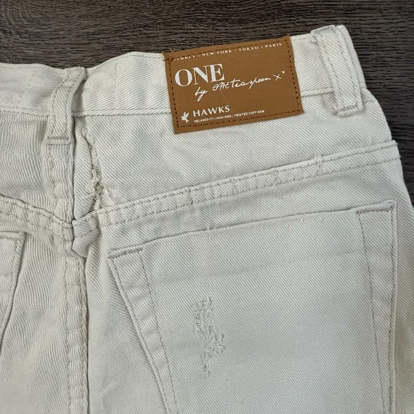 One Teaspoon‎ Hawks High Rise Twisted Cuff Hem Distressed Shorts - Size 26 - NWT - Image 7