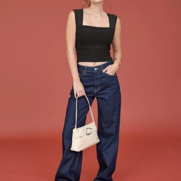 Nordstrom Women's Black Crop-top - Image 4