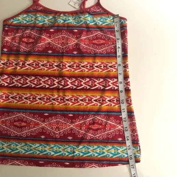 Wet Seal Womens Basic Print Spaghetti  Strap Tank Sz L - Image 7