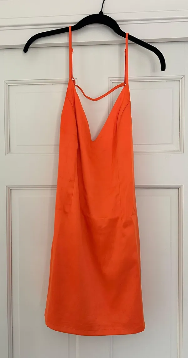 Superdown Revolve Orange Dress - Image 3