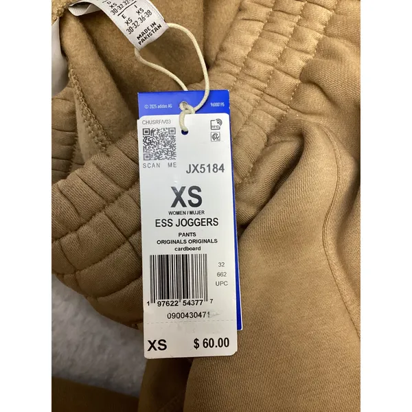 Adidas Originals Essentials Joggers Cardboard Brown Tan‎ Fleece Pants JX5184 XS - Image 5