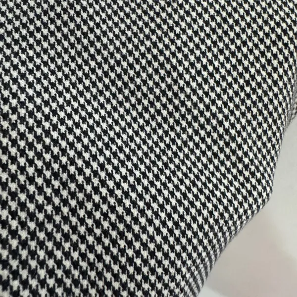 maeve anthropologie Houndstooth Crop‎ Straight Leg Black And White Pants Size 2 - Image 6