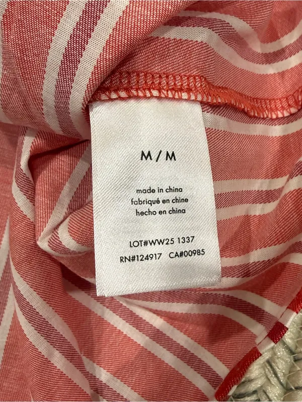 NWT WeWoreWhat by Anthropologie Red Stripped Scoop Beck Cami - Image 9
