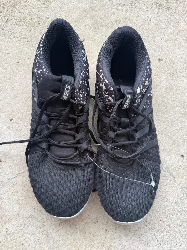 ASICS Gel Fit Sana 2 Women’s Training Shoes Black White Size 8 Athletic Sneakers - Image 5