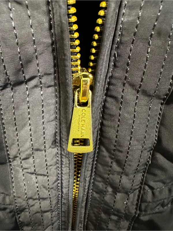E7. Cole Haan Navy Packable Quilted Puffer Coat - Image 4