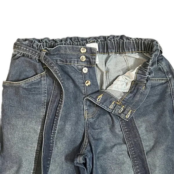 (3 for $25) Time and Tru Denim Jeans Paperbag High-Rise Button Fly Size 16 - Image 2