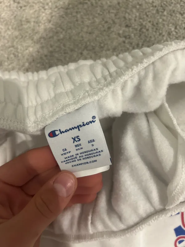 Champion KU Jayhawks White Sweatpants - Image 3