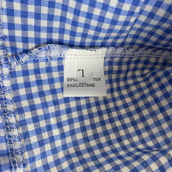 Blue Gingham Bolero Large Cottagecore Country Cowgirl Western Prairie Preppy - Image 3