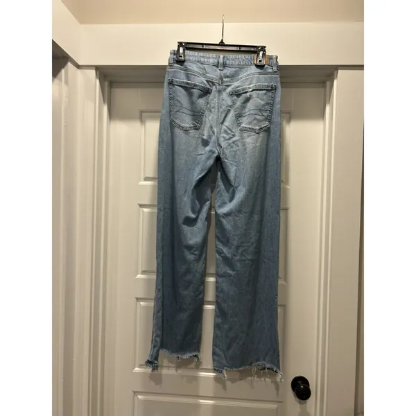 American Eagle Super High Rise Baggy Wide Leg Jeans Womens size 2 Grunge Skater - Image 5