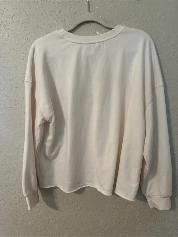 Universal Threads Cream Crewneck Sweatshirt with USA Appliqué NWT 4 - Image 6