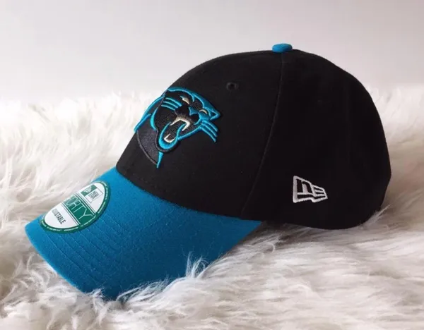 Carolina Panthers New Era Black The League 9FORTY - Image 2