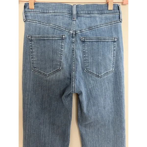 AYR The Pop Straight Jeans High Rise Medium Wash Stretch Denim Women's Size 27 - Image 4
