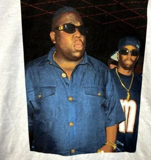 The Notorious BIG Bad Boy Club Poster Hip Hop Tee S - Image 2