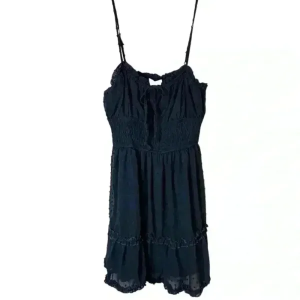 Altar'd‎ State Women's M Blue Swiss Dot Tiered Mini Dress Sleeveless babydoll - Image 2