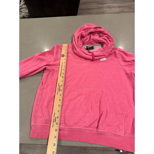 nike hoodie slouchy neck‎ size women's small has paint near wrist - Image 5