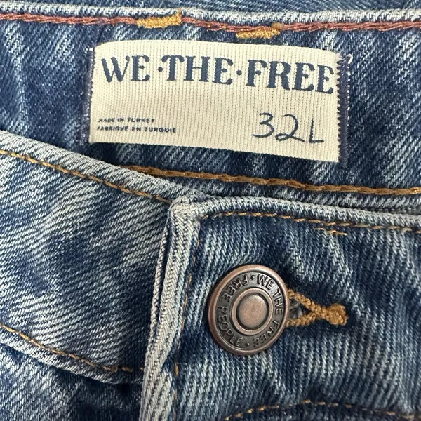 NEW‎ We The Free People Deep Trance Mid Rise Dropped Boyfriend Jeans Size 32Long - Image 6