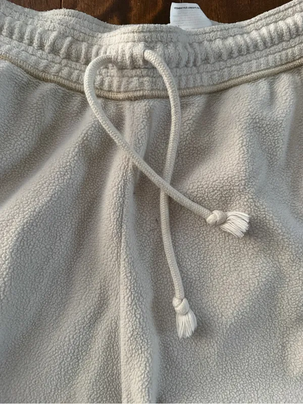 Nike Woman’s size Med Cream Sweatpants with Gold Swoosh Accent - Image 3