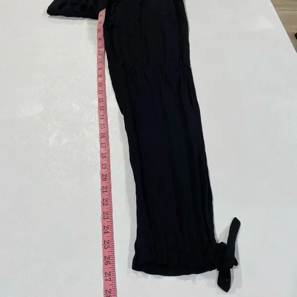 Lulu’s Black Lightweight Tie Ankle Pants Size M - Image 6
