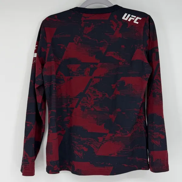 UFC Venum Performance Womens Long Sleeve Shirt Red Black Camo Graphic Size M‎ - Image 2