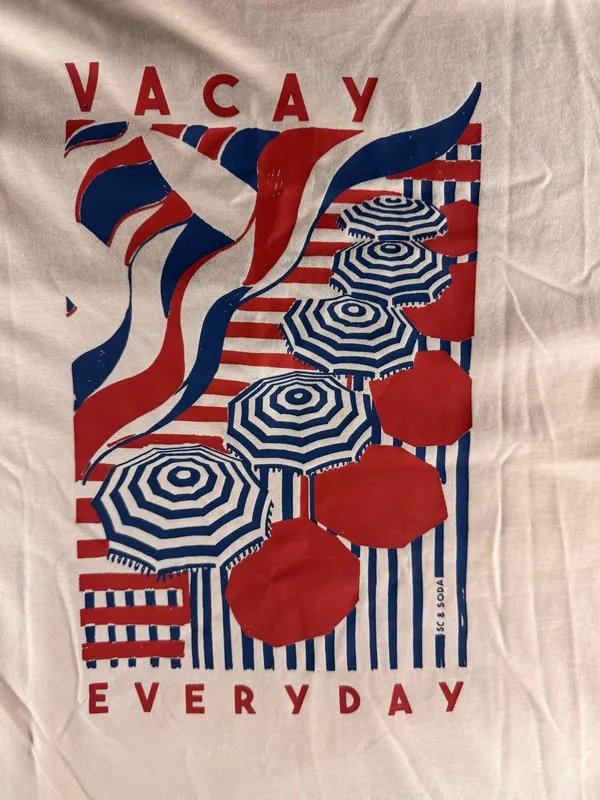 NWT Scotch & Soda Amsterdam Graphic Tee Vacay Everyday Bisque Size M - Image 11