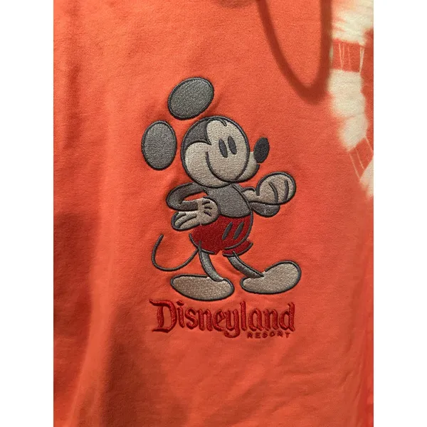 NWOT Disneyland Mickey Mouse Genuine Mousewear Orange Tie Dye Hoodie XXL - Image 2
