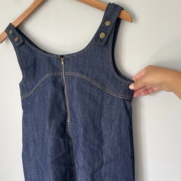 Natural Life Denim Shift Mini Dress Cotton Blend Boho Blue Women's Size XS - Image 6