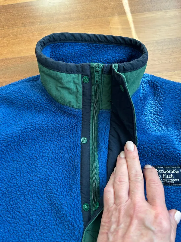 Abercrombie Fleece snap quarter zip - Image 6