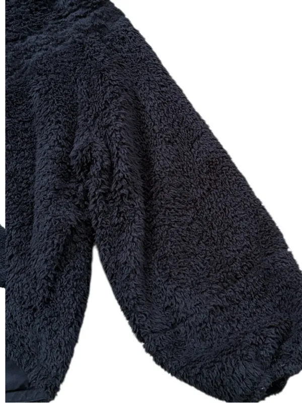 Lululemon Warmth Restore Sherpa Funnel Neck Pullover Black Size Medium - Image 7