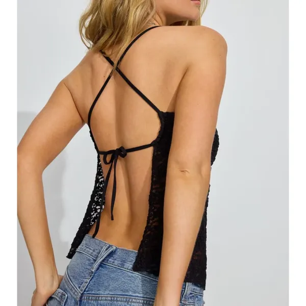 Garage - Apron Back Lace Halter Top - Image 4