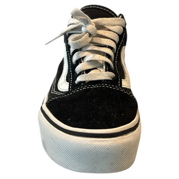 Vans Black and White Old Skool Sneakers - Image 5