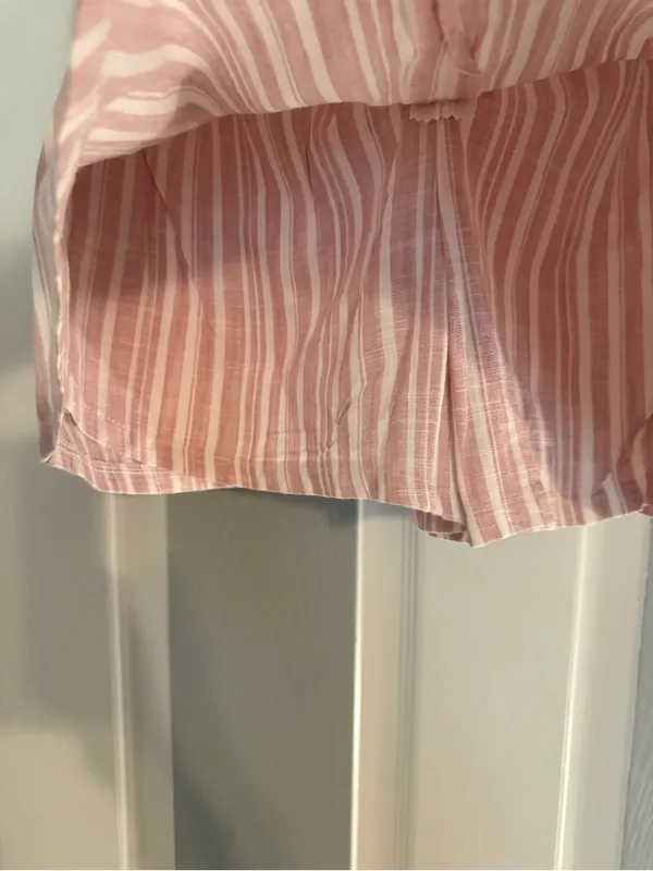 Altar’d State Ava Linen Striped Skort - Image 4