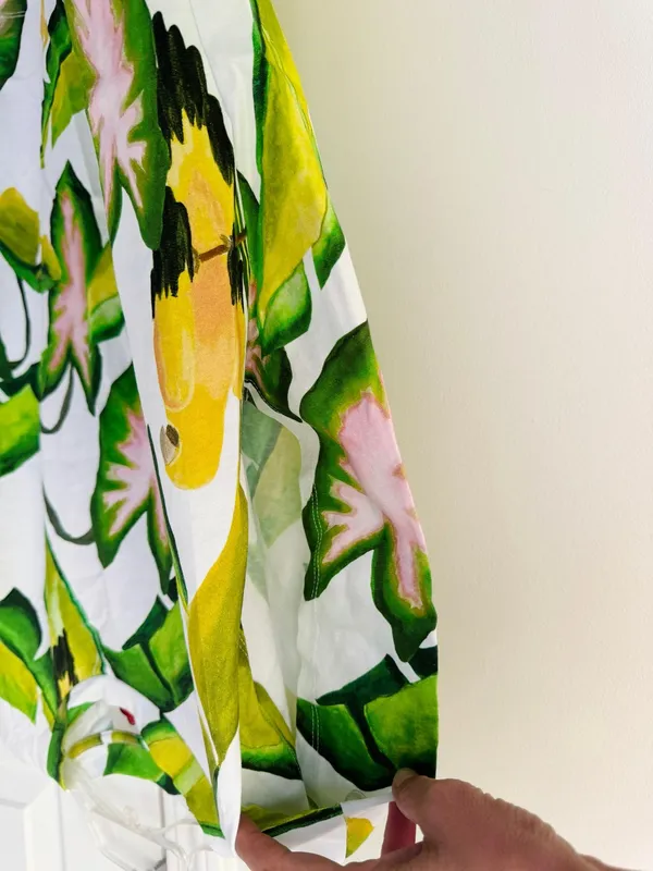 Farm Rio Tropical Foliage Cotton Tee, Size S - Image 7