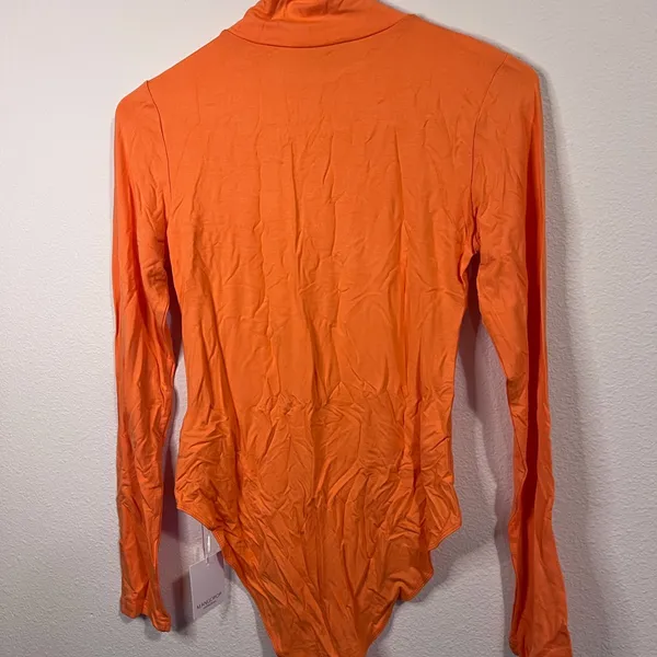 Mango Pop Long Sleeve Orange Bodysuit - Image 5