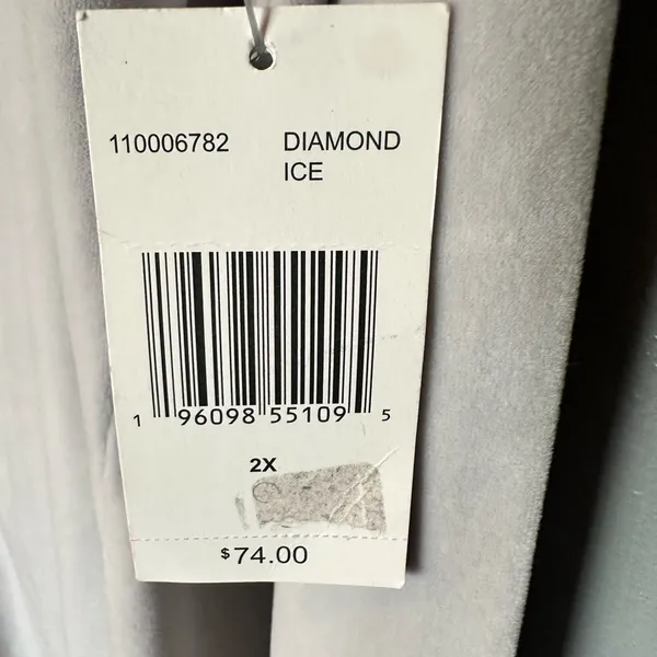 Juicy Couture Silver/Gray Velour Cut Out Bodycon Dress 2X - Image 5